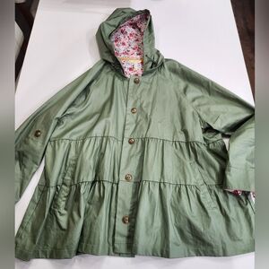 Women's Matilda Jane Plus Size XXL Rain Coat Jacket